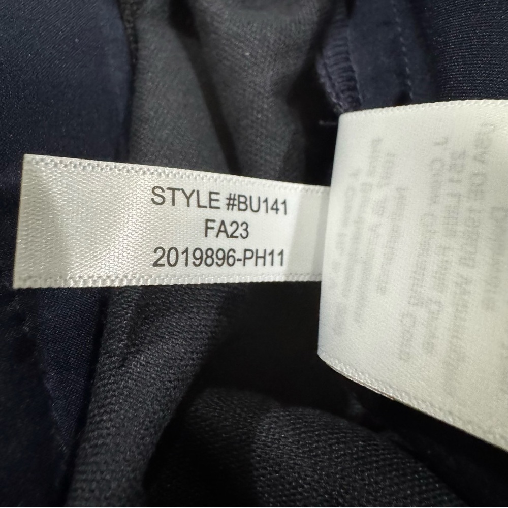 J. Crew Kate Straight-Leg Pant in Faux Leather Blue Size 6 - Picture 6 of 9
